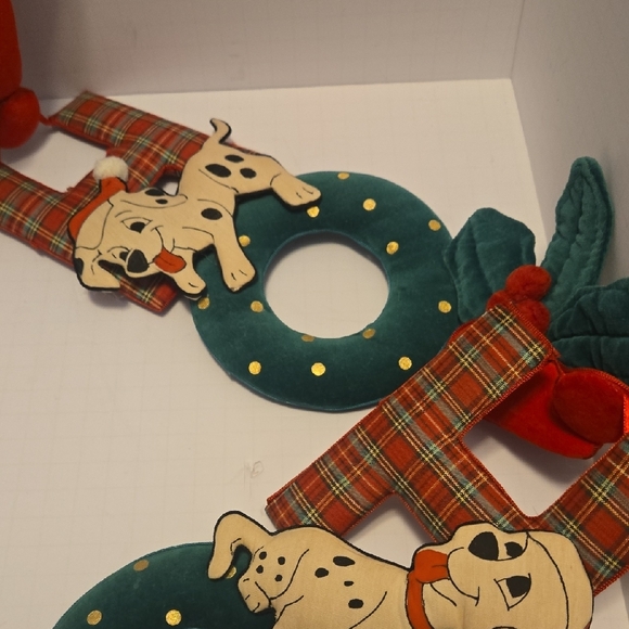 Disney Holiday Decor with Red and Green Accents 101 Dalmations "Ho Ho Ho" - Picture 5 of 8